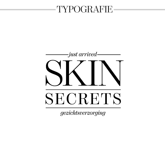 Typografie Etos Skincare